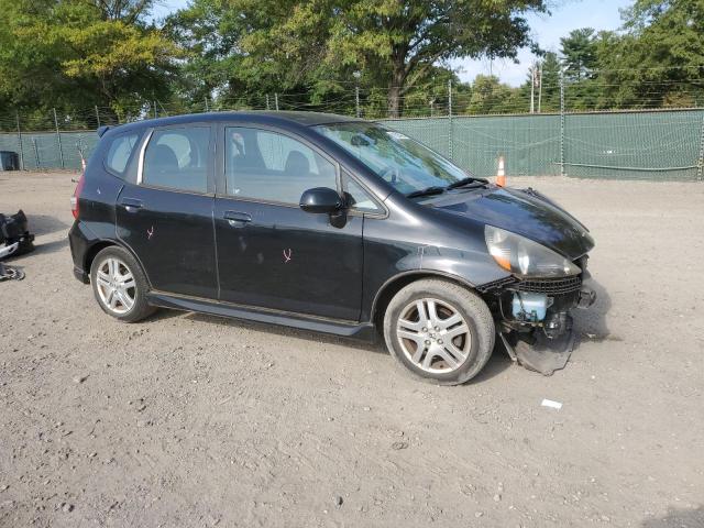 JHMGD38657S005768 - 2007 HONDA FIT S BLACK photo 4