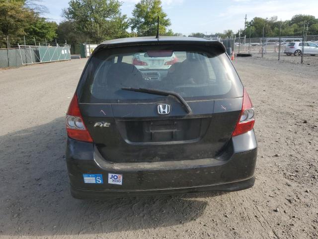 JHMGD38657S005768 - 2007 HONDA FIT S BLACK photo 6