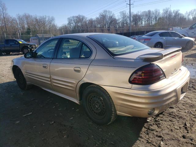 1G2NE52F82C284408 - 2002 PONTIAC GRAND AM SE TAN photo 2