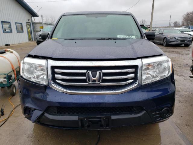 5FNYF4H23FB038850 - 2015 HONDA PILOT LX BLUE photo 5