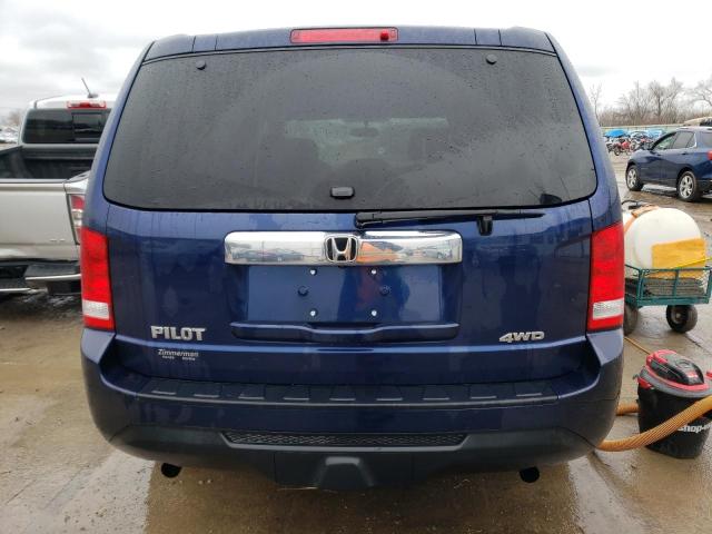 5FNYF4H23FB038850 - 2015 HONDA PILOT LX BLUE photo 6