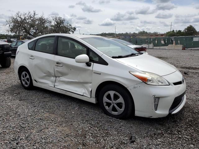 JTDKN3DU7F1985859 - 2015 TOYOTA PRIUS WHITE photo 4