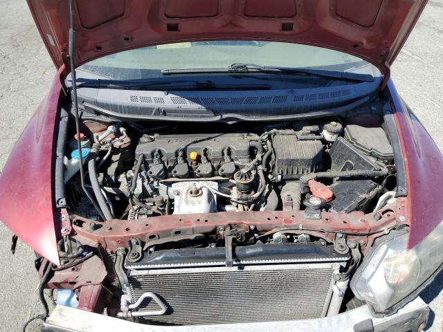 2HGFA16598H531481 - 2008 HONDA CIVIC LX BURGUNDY photo 11