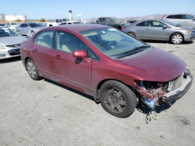 2HGFA16598H531481 - 2008 HONDA CIVIC LX BURGUNDY photo 4