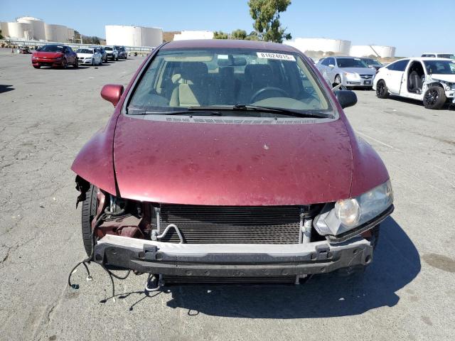 2HGFA16598H531481 - 2008 HONDA CIVIC LX BURGUNDY photo 5