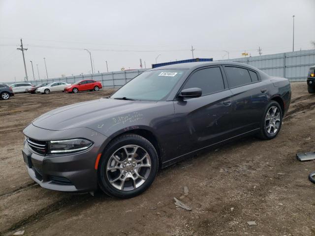 2C3CDXFGXFH898341 - 2015 DODGE CHARGER SE GRAY photo 1