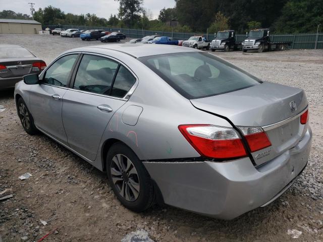1HGCR2F36DA009075 - 2013 HONDA ACCORD LX Argent photo 2