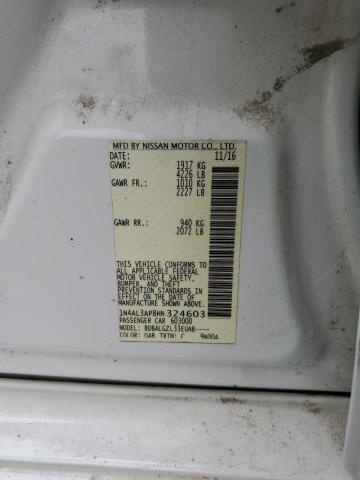 1N4AL3AP8HN324603 - 2017 NISSAN ALTIMA 2.5 თეთრი ფოტო 12