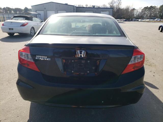 2HGFB2F55CH580625 - 2012 HONDA CIVIC LX BLACK photo 6