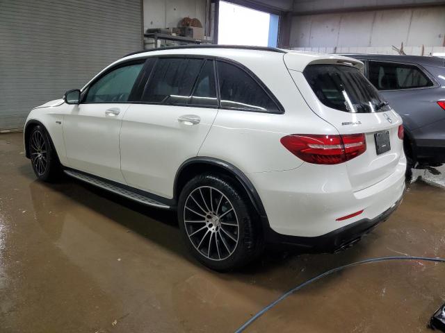 WDC0G6EB7JF334771 - 2018 MERCEDES-BENZ GLC 43 4MATIC AMG WHITE photo 2