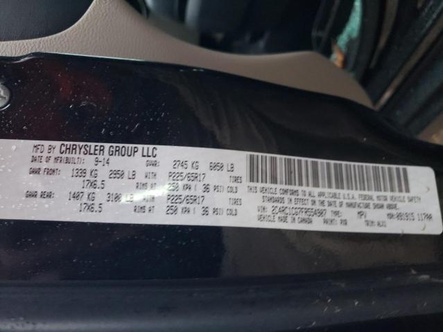 2C4RC1CG7FR554907 - 2015 CHRYSLER TOWN & COU TOURING L BLACK photo 13