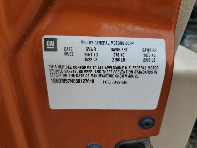 1G6DM57N830127610 - 2003 CADILLAC CTS 橙色 照片 12