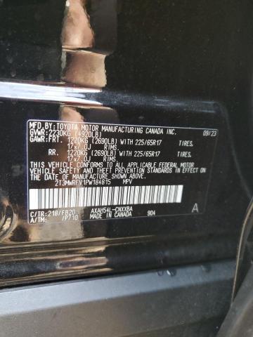 2T3MWRFV1PW184815 - 2023 TOYOTA RAV4 LE BLACK photo 13