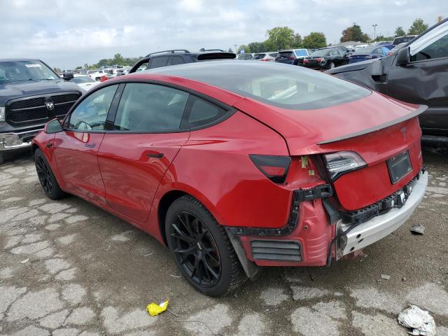5YJ3E1EC0NF244330 - 2022 TESLA MODEL 3 Червоний фото 2