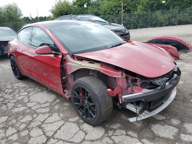 5YJ3E1EC0NF244330 - 2022 TESLA MODEL 3 Червоний фото 4