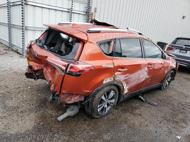 2T3WFREV8GW285490 - 2016 TOYOTA RAV4 XLE ORANGE photo 3