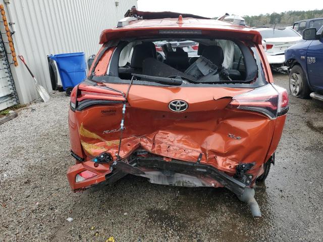 2T3WFREV8GW285490 - 2016 TOYOTA RAV4 XLE ORANGE photo 6