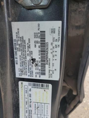 3FA6P0K94GR263335 - 2016 FORD FUSION TITANIUM Grafit foto 12