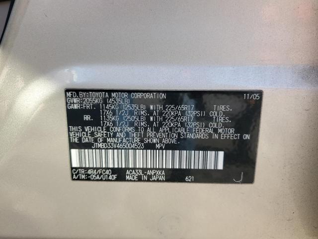 JTMBD33V465004523 - 2006 TOYOTA RAV4 双色 照片 13