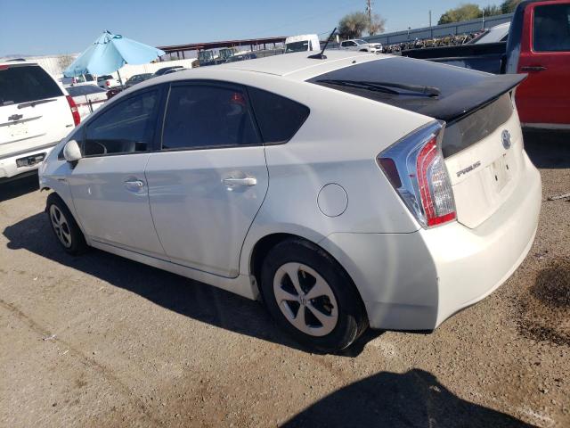 JTDKN3DU2D5539883 - 2013 TOYOTA PRIUS WHITE photo 2