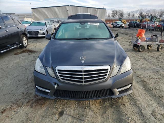 WDDHF8JB0DA664840 - 2013 MERCEDES-BENZ E 350 4MATIC GRAY photo 5