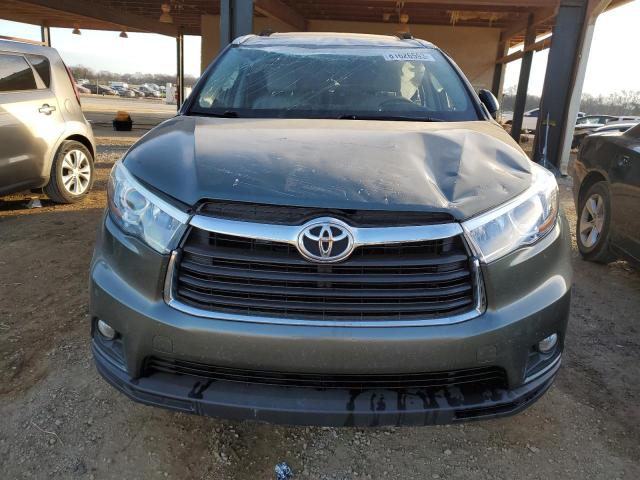 5TDJKRFH9ES048553 - 2014 TOYOTA HIGHLANDER XLE GREEN photo 5