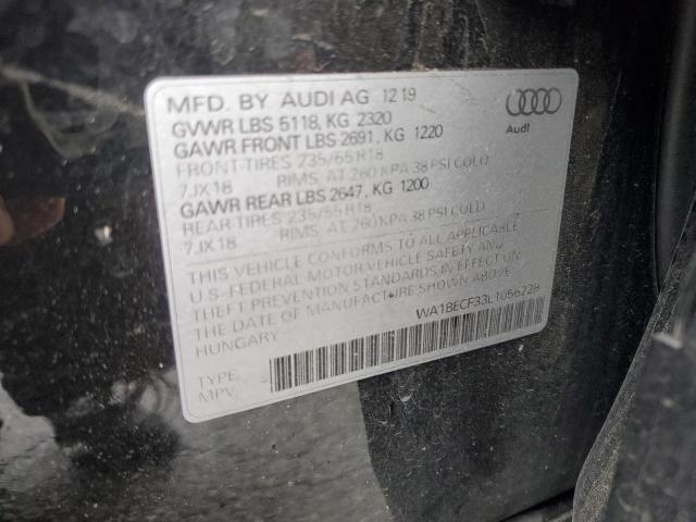 WA1BECF33L1056228 - 2020 AUDI Q3 PREMIUM PLUS BLACK photo 14