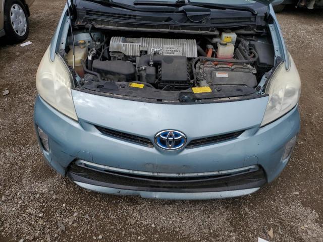 JTDKN3DU1D1629050 - 2013 TOYOTA PRIUS TURQUOISE photo 11