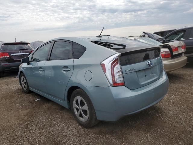 JTDKN3DU1D1629050 - 2013 TOYOTA PRIUS TURQUOISE photo 2