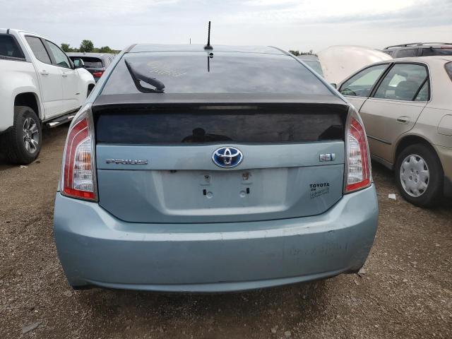 JTDKN3DU1D1629050 - 2013 TOYOTA PRIUS TURQUOISE photo 6
