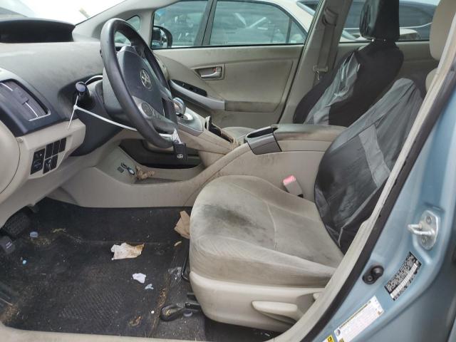 JTDKN3DU1D1629050 - 2013 TOYOTA PRIUS TURQUOISE photo 7