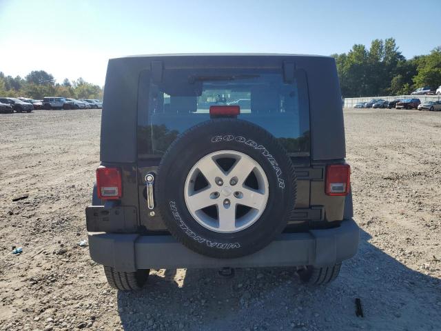 1J4FA24118L650112 - 2008 JEEP WRANGLER X BLACK photo 6