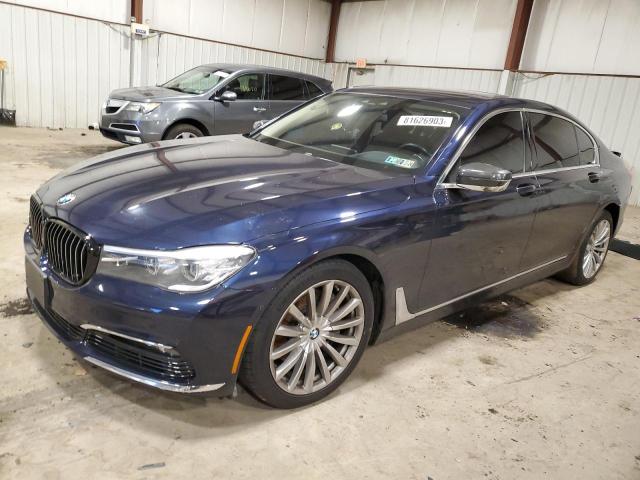 WBA7E4C57HGU99071 - 2017 BMW 740 XI BLUE photo 1