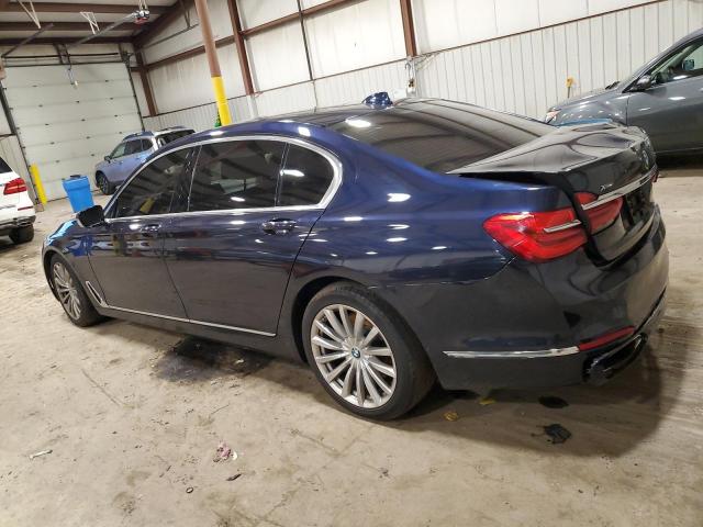 WBA7E4C57HGU99071 - 2017 BMW 740 XI BLUE photo 2