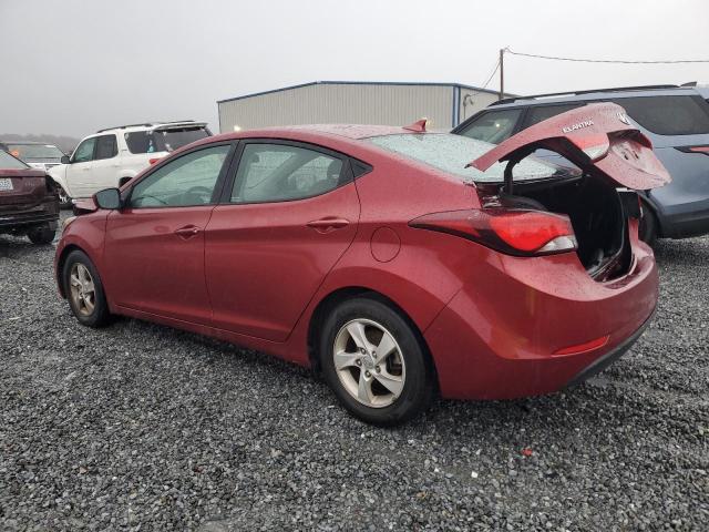 5NPDH4AE5FH621032 - 2015 HYUNDAI ELANTRA SE RED photo 2