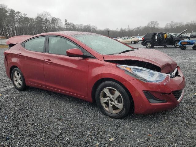 5NPDH4AE5FH621032 - 2015 HYUNDAI ELANTRA SE RED photo 4