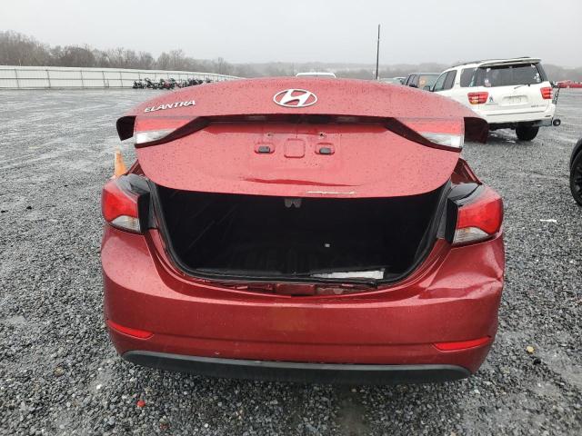 5NPDH4AE5FH621032 - 2015 HYUNDAI ELANTRA SE RED photo 6