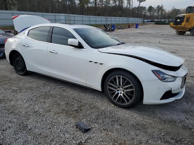 ZAM57RTA3E1086640 - 2014 MASERATI GHIBLI S WHITE photo 4