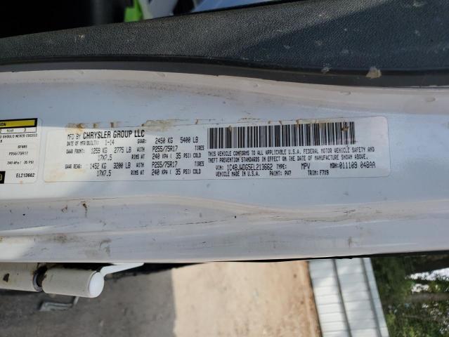 1C4BJWDG5EL213662 - 2014 JEEP WRANGLER U SPORT WHITE photo 12