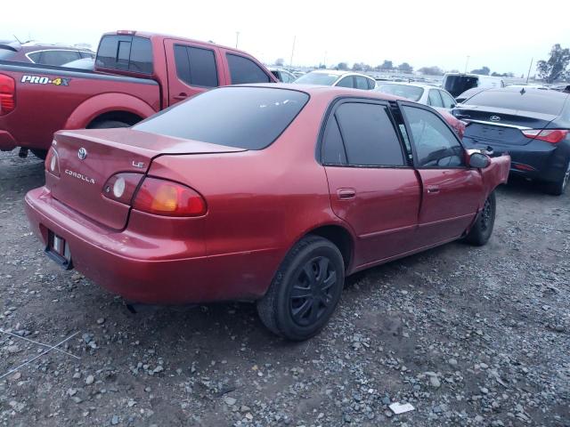 1NXBR12E91Z491512 - 2001 TOYOTA COROLLA CE RED photo 3