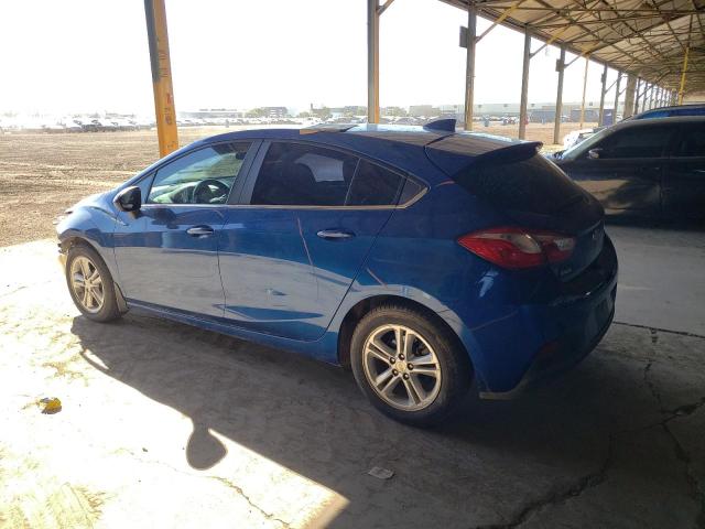 3G1BE6SM0HS577153 - 2017 CHEVROLET CRUZE LT Bleu photo 2