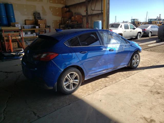 3G1BE6SM0HS577153 - 2017 CHEVROLET CRUZE LT Bleu photo 3