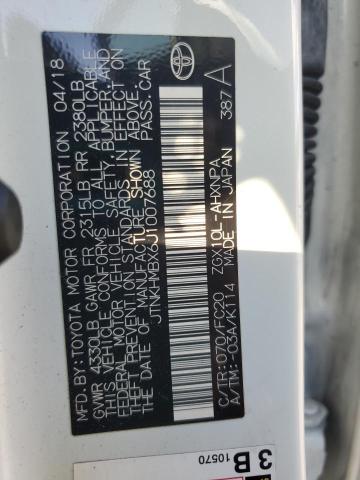 JTNKHMBX6J1007688 - 2018 TOYOTA C-HR XLE أبيض صورة 13