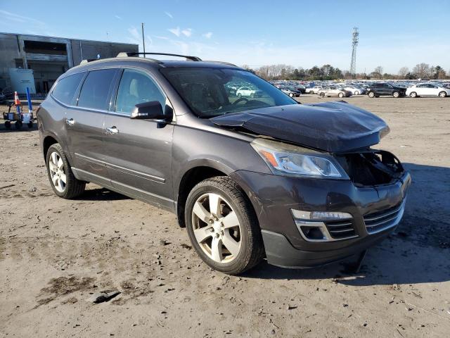 1GNKVJKD8FJ328132 - 2015 CHEVROLET TRAVERSE LTZ GRAY photo 4