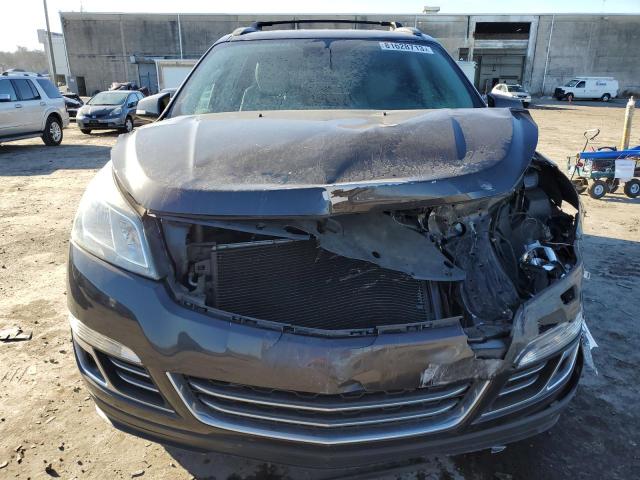 1GNKVJKD8FJ328132 - 2015 CHEVROLET TRAVERSE LTZ GRAY photo 5