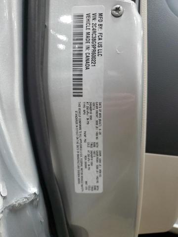 2C4RC3BG9PR600221 - 2023 CHRYSLER PACIFICA TOURING L ვერცხლისფერი ფოტო 13