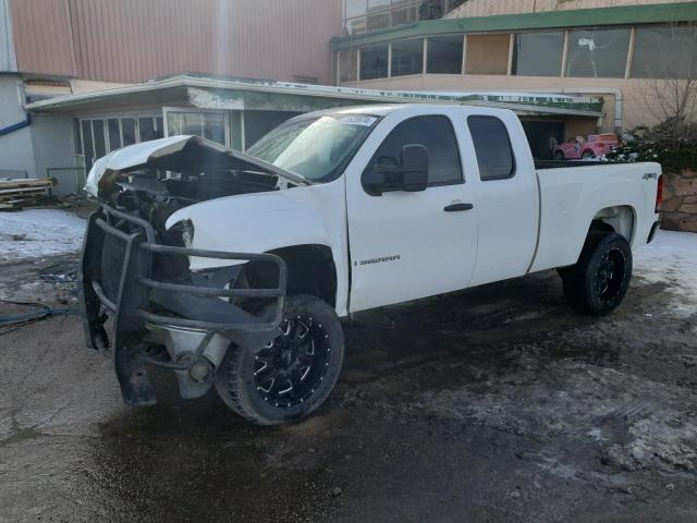 1GTEK19078Z255437 - 2008 GMC SIERRA K1500 WHITE photo 1