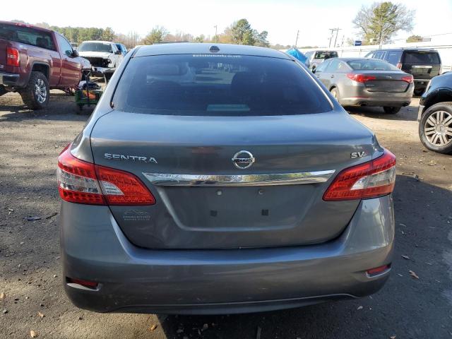 3N1AB7AP7FL638991 - 2015 NISSAN SENTRA S GRAY photo 6