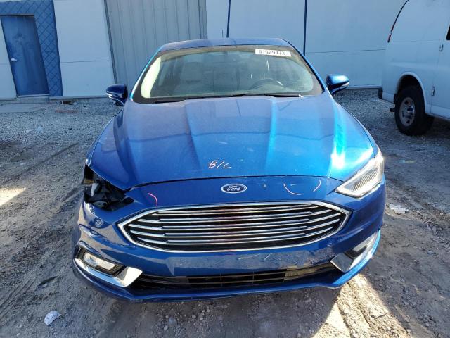 3FA6P0SU4HR191557 - 2017 FORD FUSION TITANIUM PHEV BLUE photo 5