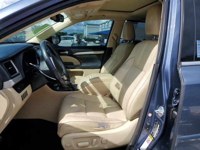 5TDKKRFH9FS078240 - 2015 TOYOTA HIGHLANDER XLE Կապույտ լուսանկար 7